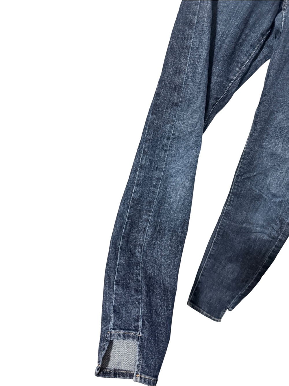 FRAME Le High Skinny Jeans Size 26 Dark Wash Split Hem High Rise Stretch Denim - Picture 5 of 9
